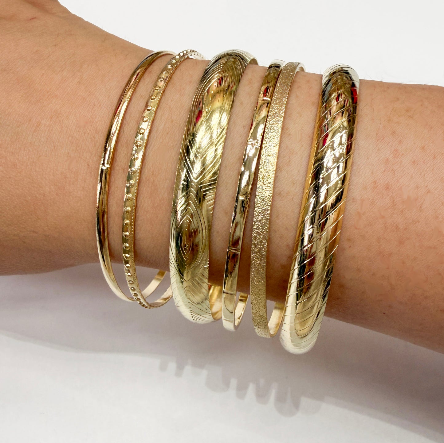 Set of 6 Gold Bangles