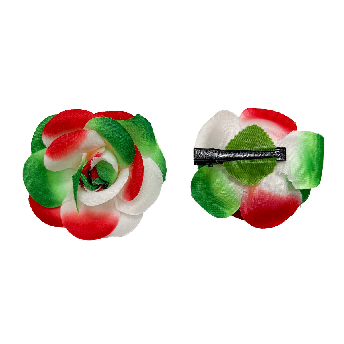 Set of 4 Mexico Roses with Alligator Clips