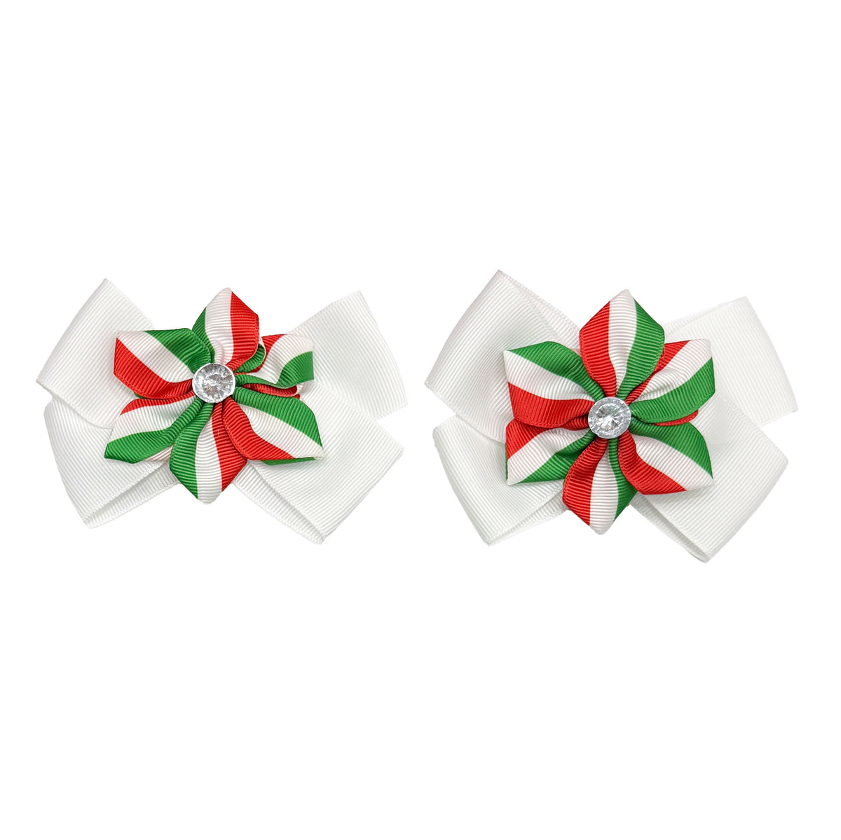 Pair of Mexico Hair Bows with Alligator Clip
