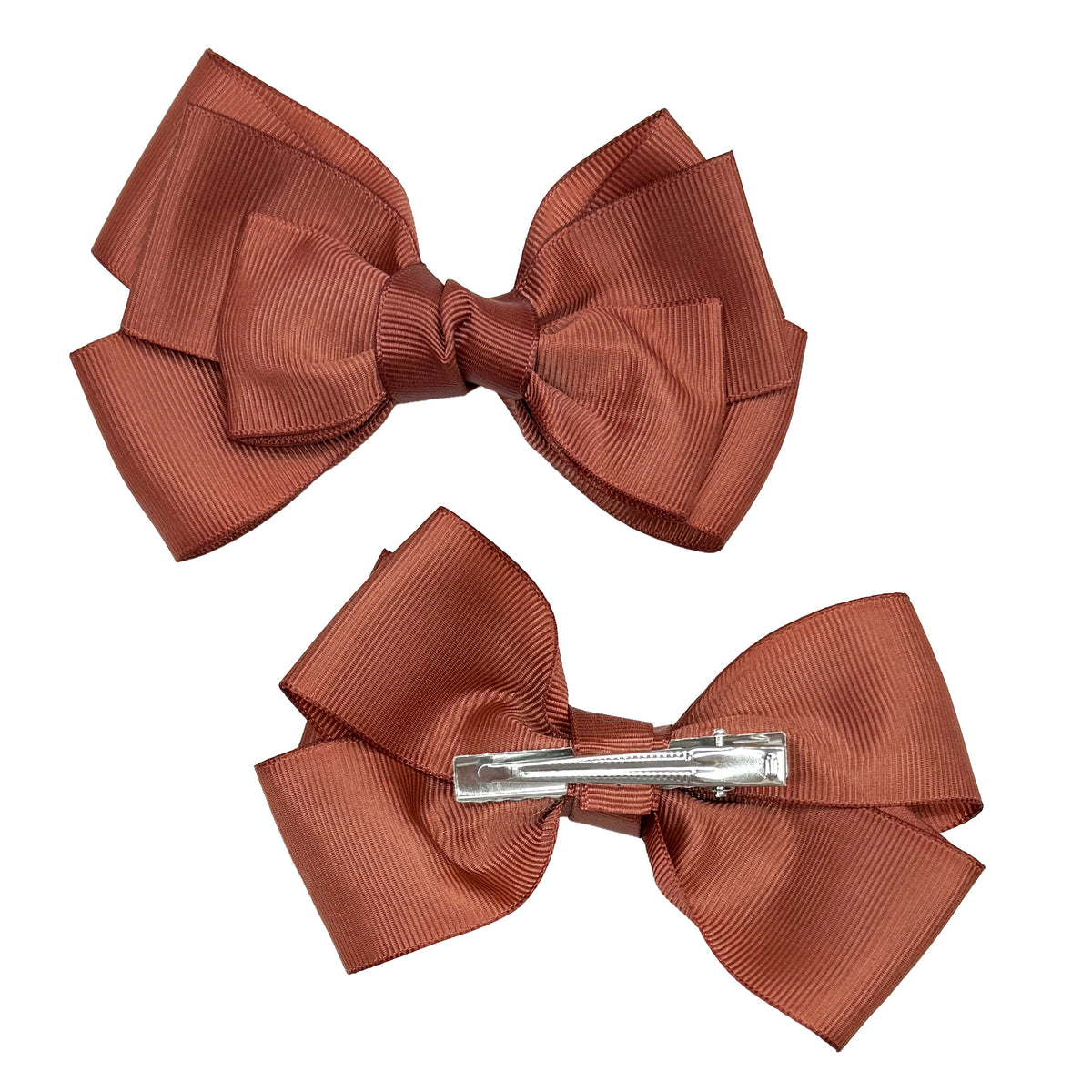 12 pc Hair Bow Set in Neutral Colors