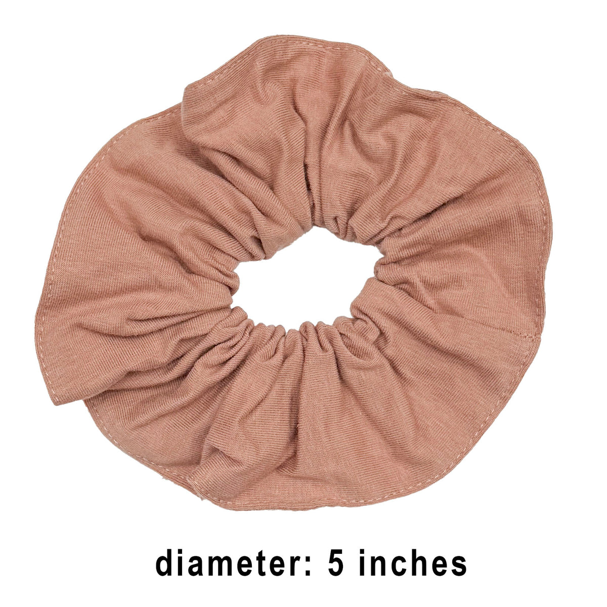 Set of 6 Large 5-inch Cotton Scrunchies