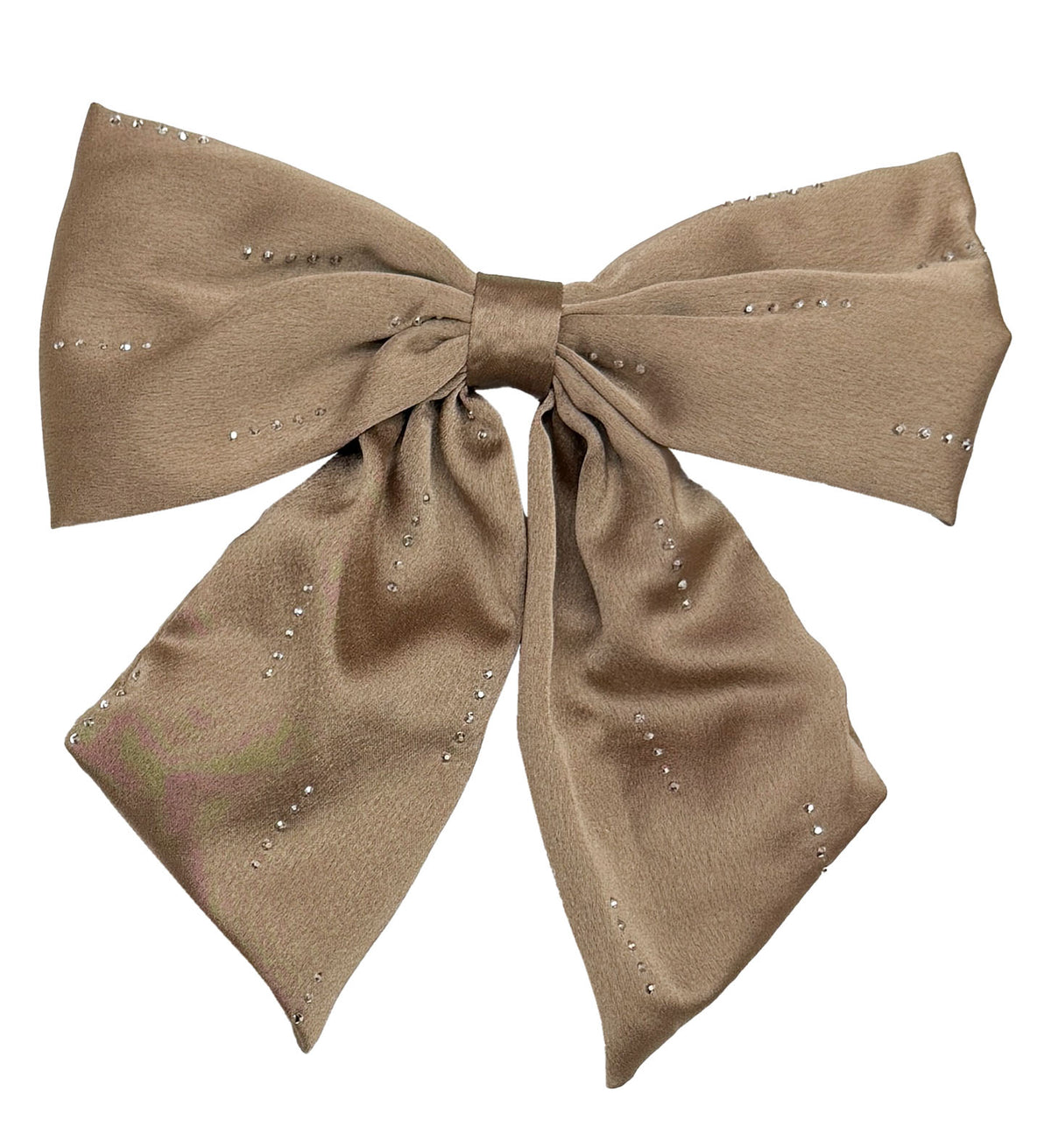 Satin Hair Bows with Gems