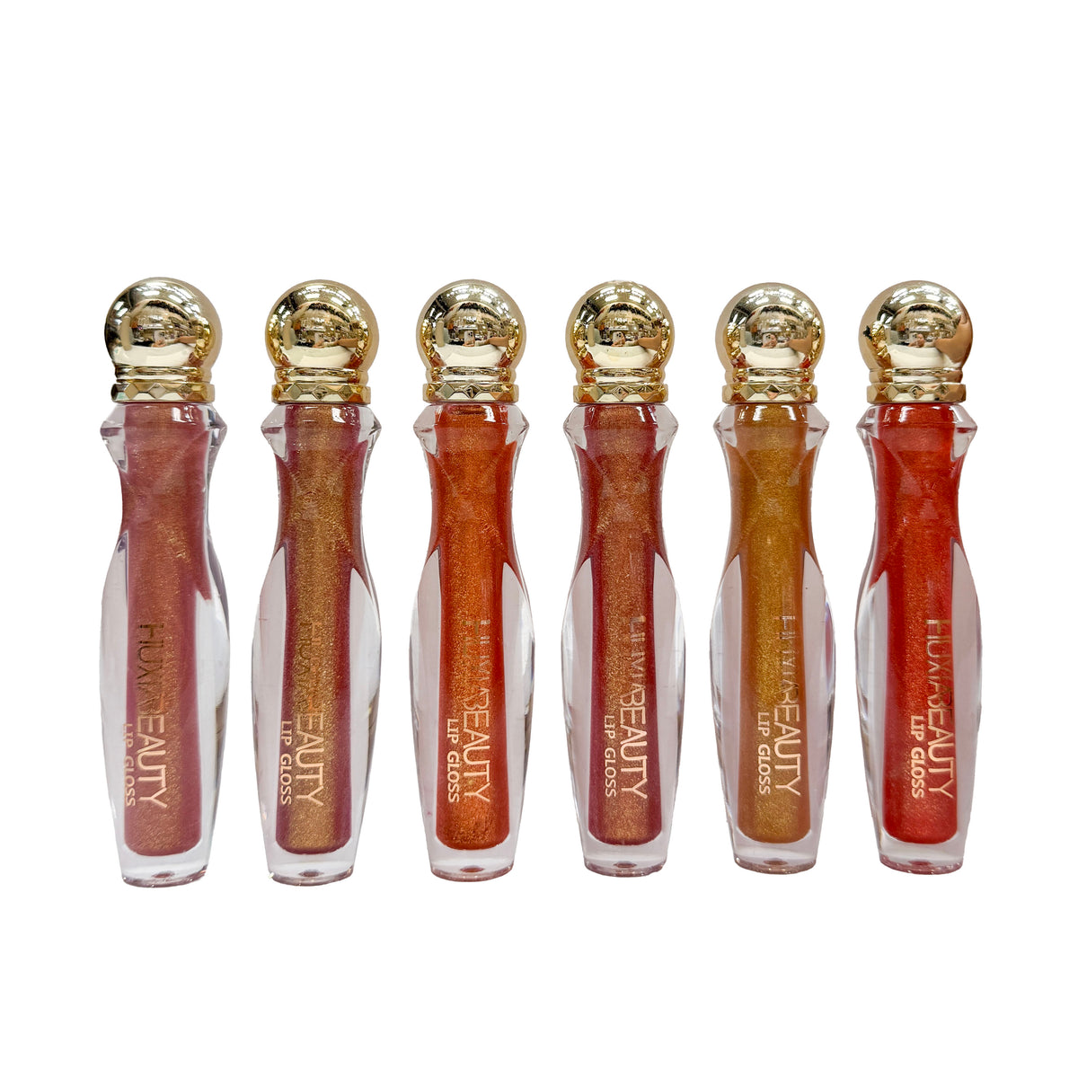Set of 6 Glittery Lip Gloss