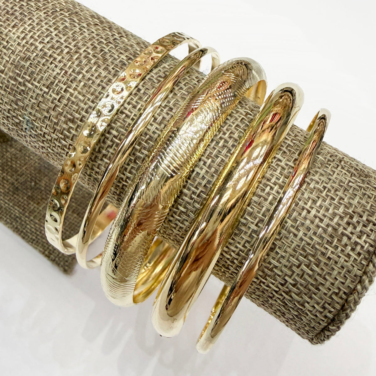 Set of 5 Bangles - Gold or Silver