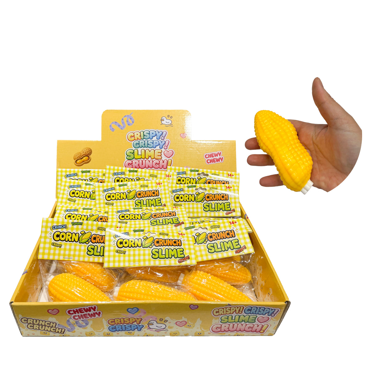 Full Box Crunchy Corn Cracking Squishy Newest Trending Sensory Toy