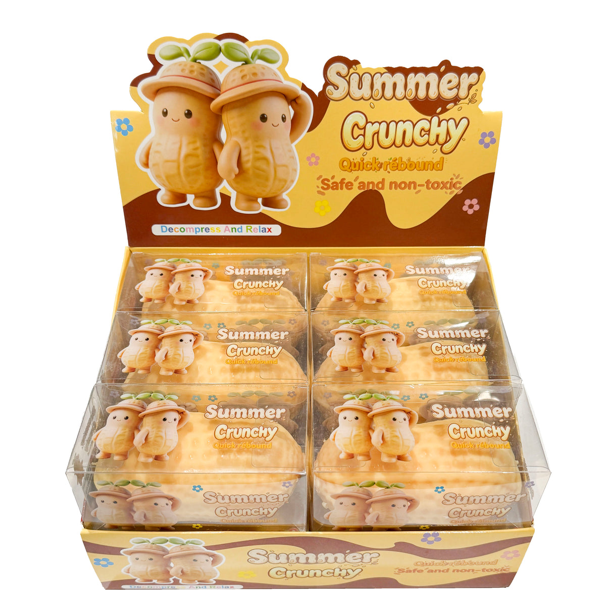 Full Box Crunchy Cracking Peanut Squishy Newest Trending Sensory Toy