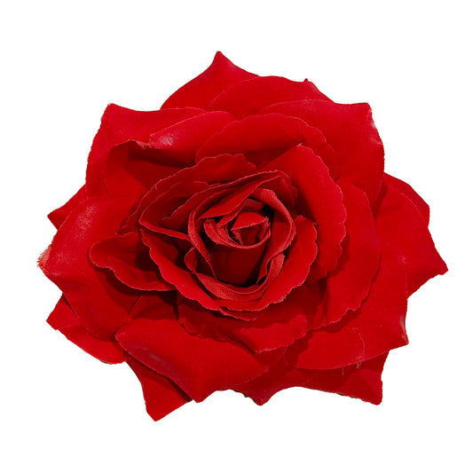 Jumbo Rose Flower Brooch Hair Clip or Tie