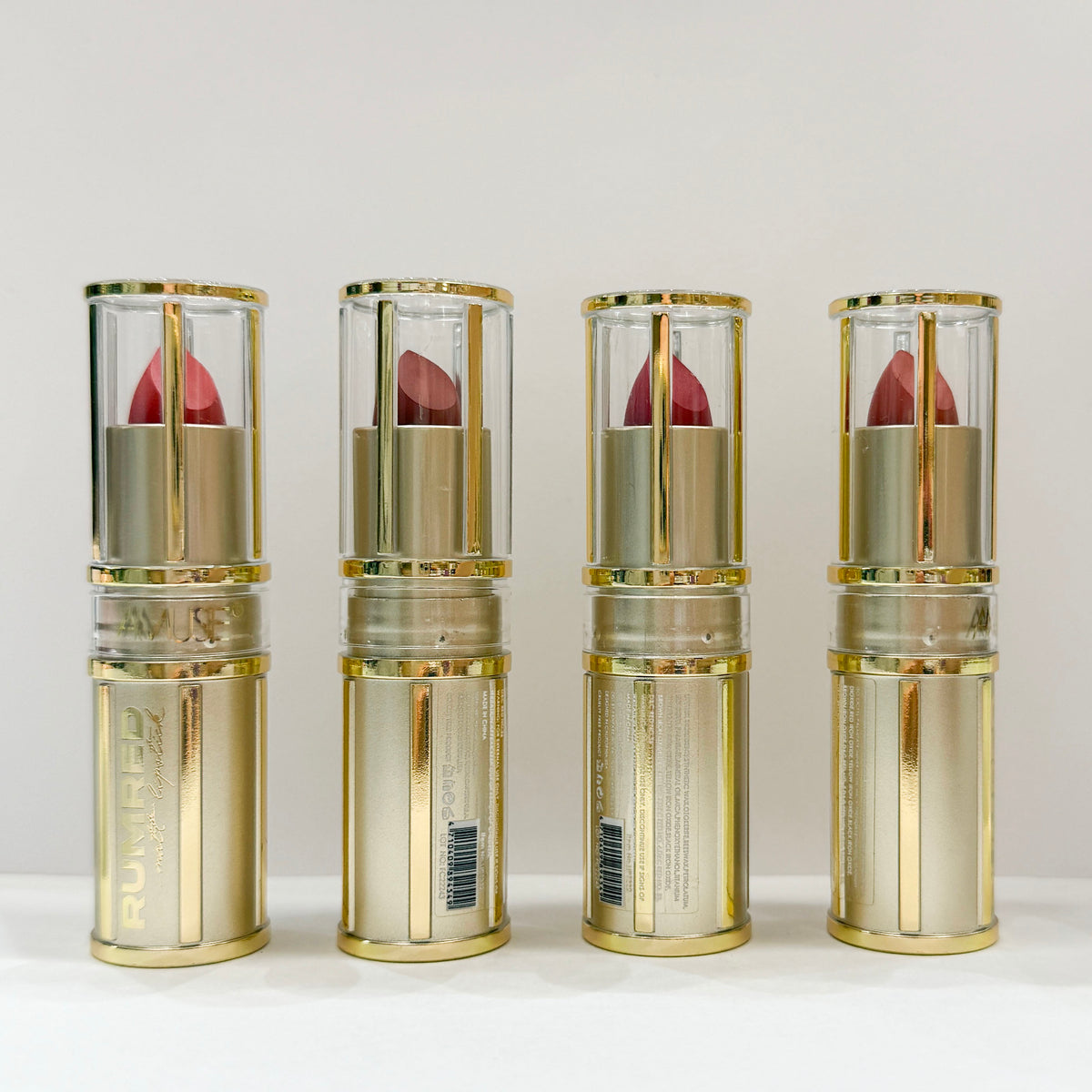 Set of 4 Matte Lipsticks - Rumred