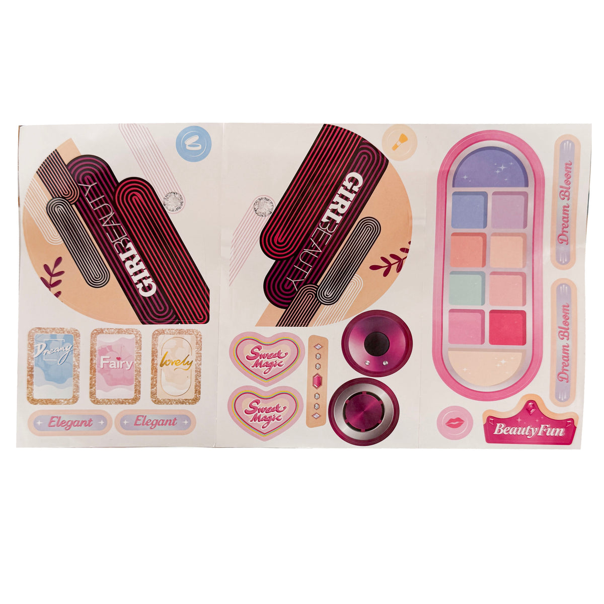 Makeup Bag Toy with Makeup Vanity and Jewelry Sets
