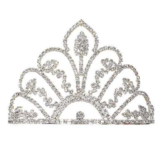 Silver Crown Tiara - CELESTE