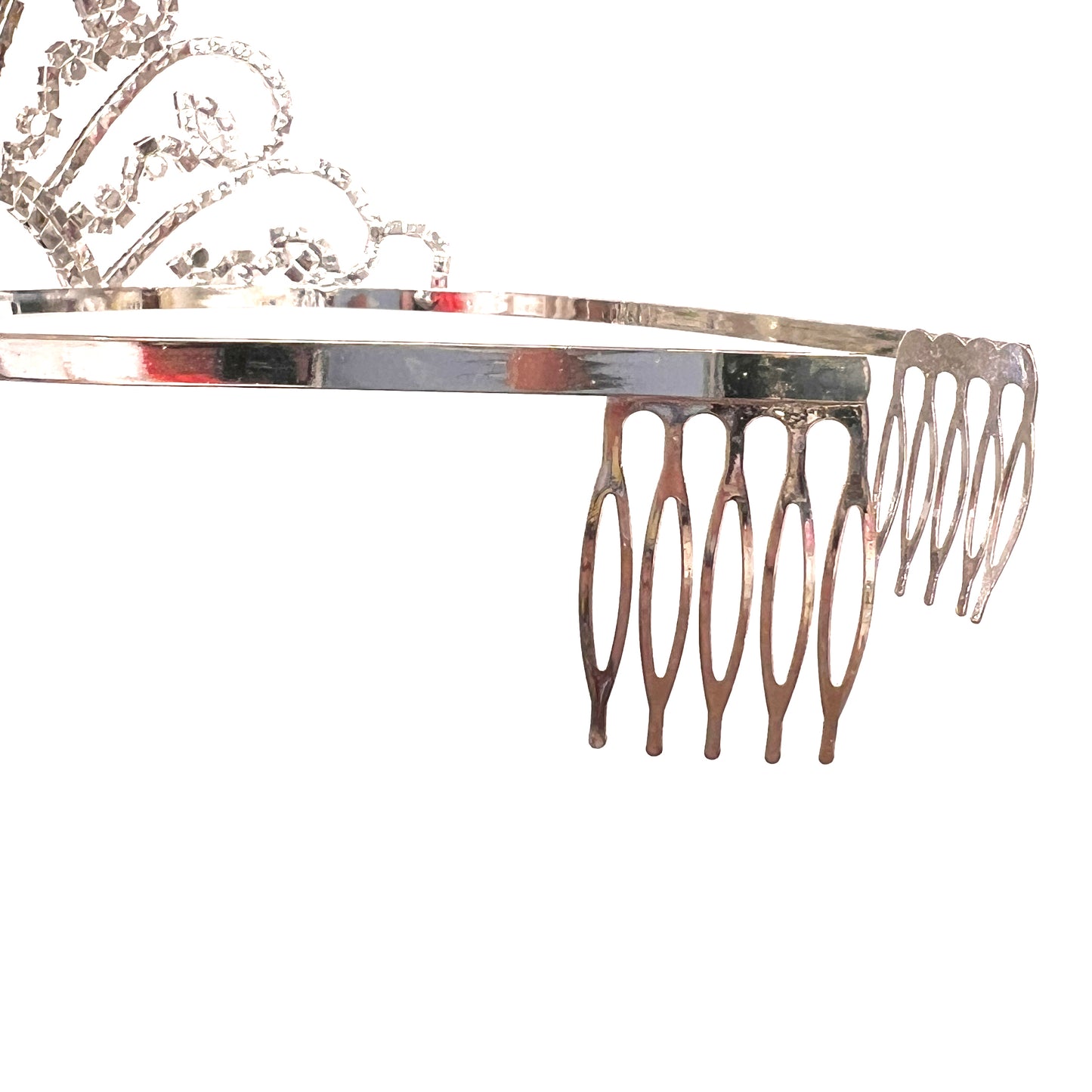 Silver Crown Tiara - CELESTE