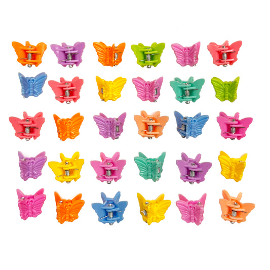 Mini Butterfly Clips - Pastel Colors