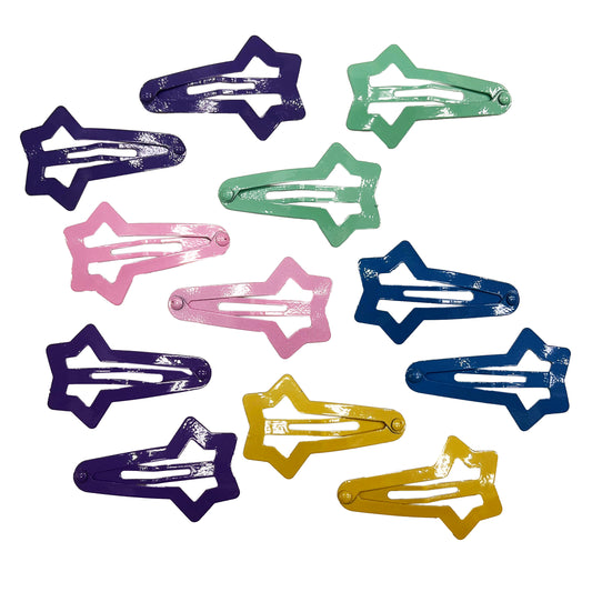 Star Snap Clips - Set of 12