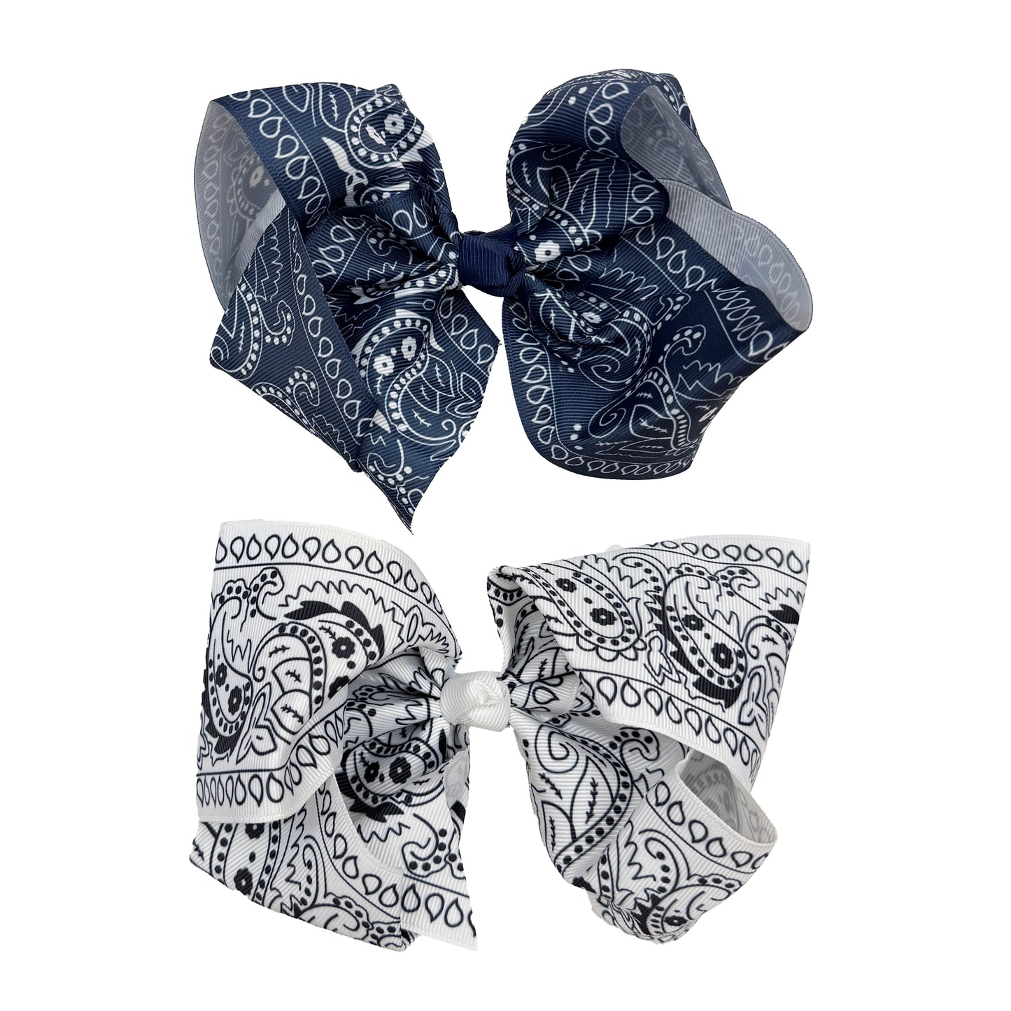 Bandana Print Jumbo Hair Bows