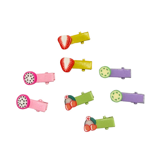 Mini Fruit Hair Clip Set