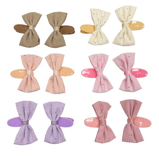 Bow Hair Pin (6 Pairs)