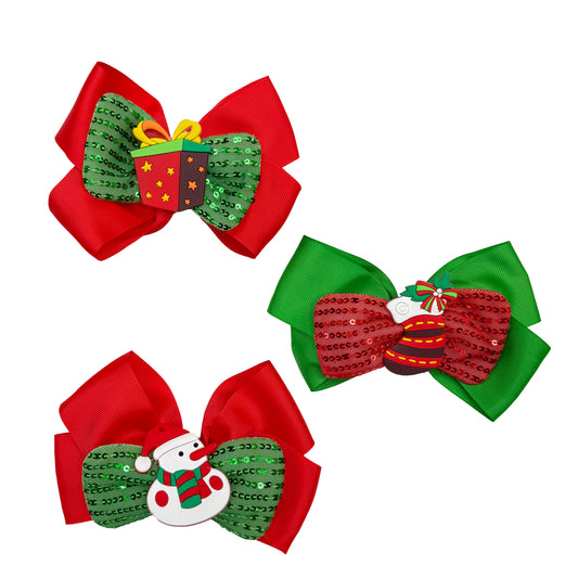 Christmas Jumbo Hair Bow