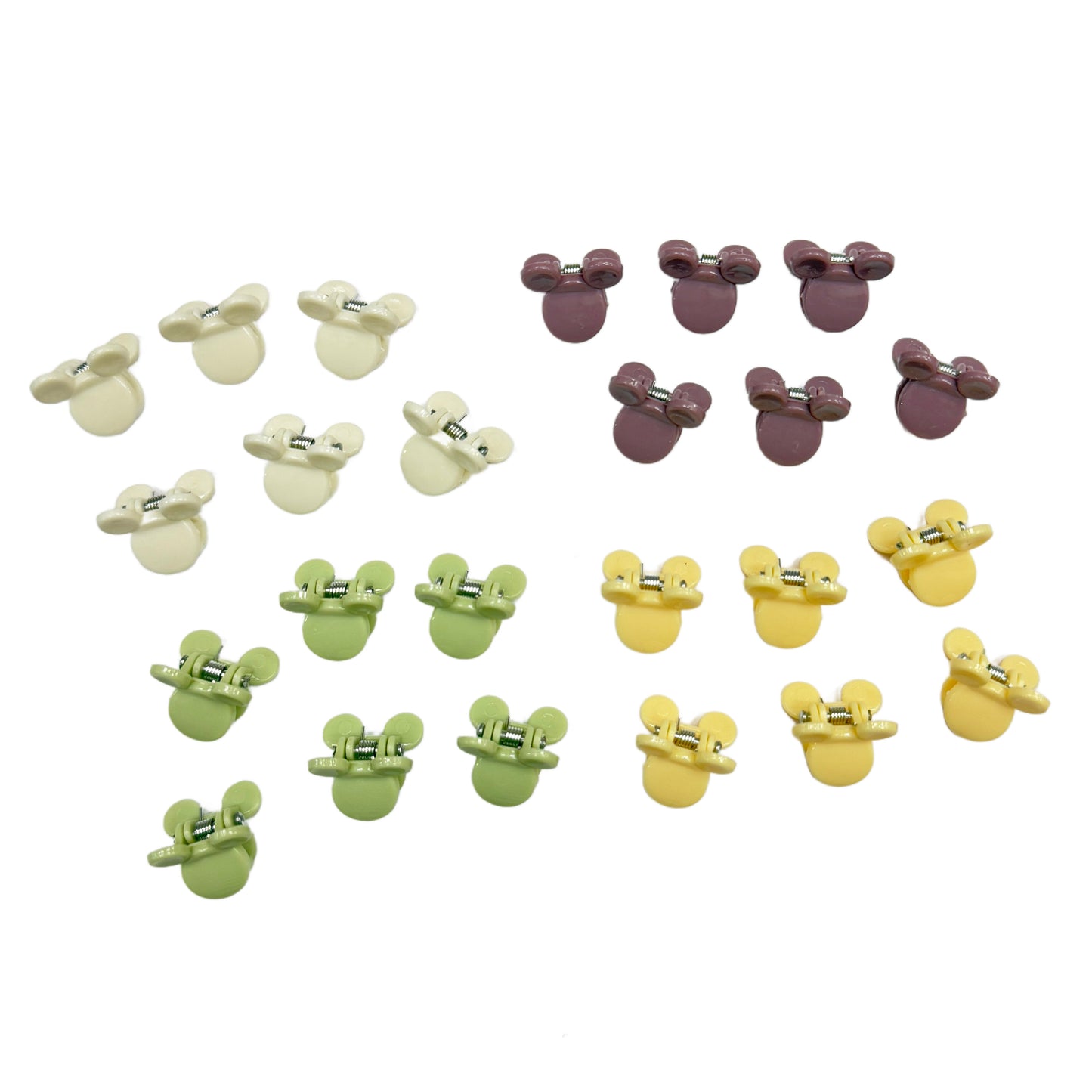 Mini Baby Mouse Claw Clips - Set of 24