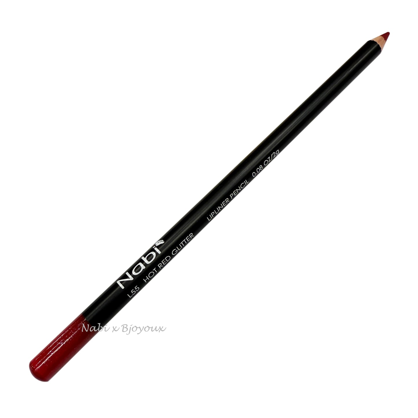 Nabi Lip Liner Pencil - Hot Red Glitter (L55)