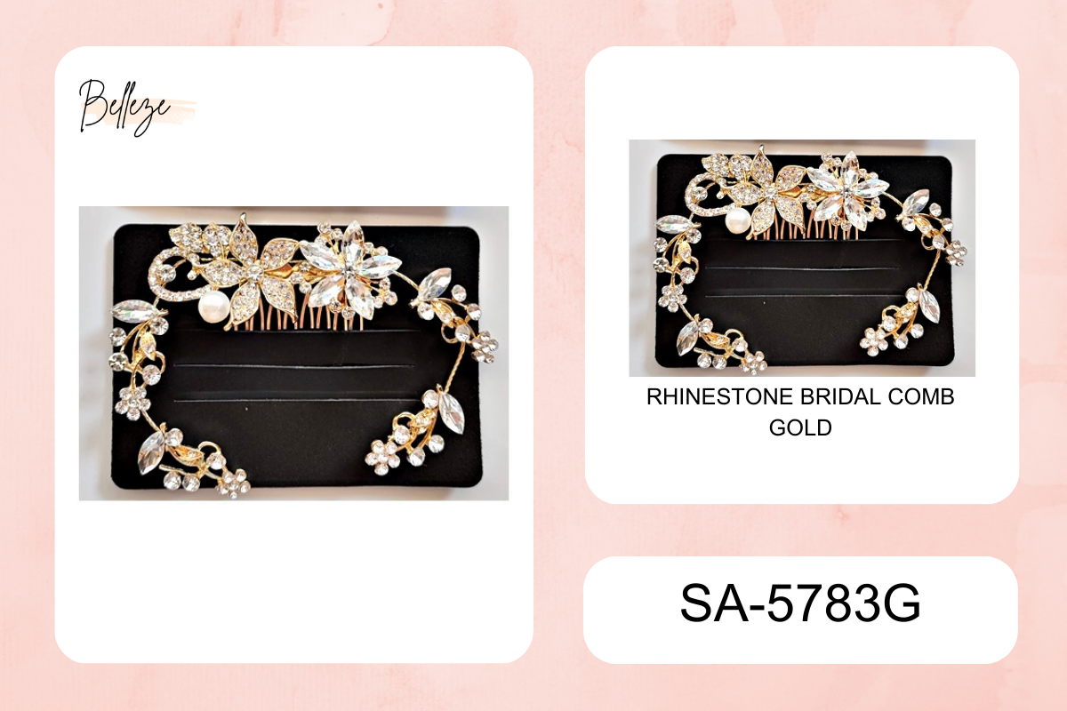 BRIDAL HAIR COMB (SA-5783G)