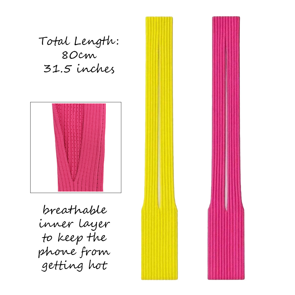 Knitted Phone Pouch Crossbody Strap Long for iPhones and Others