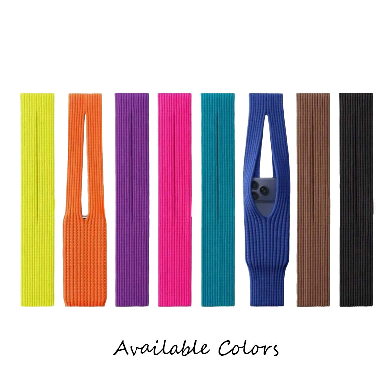 Knitted Phone Pouch Crossbody Strap Long for iPhones and Others