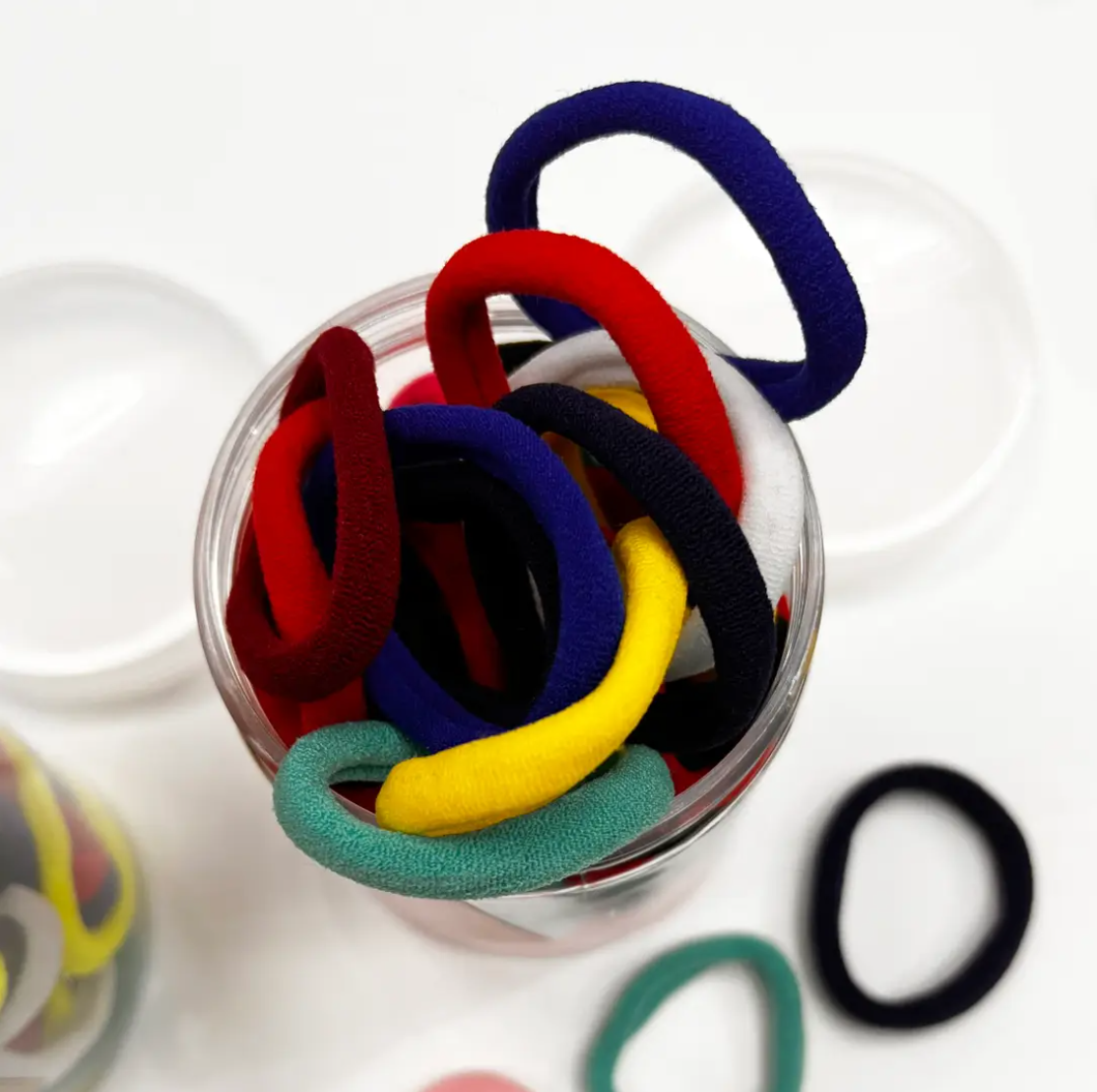 50 pcs Small Elastics - Dark Colors