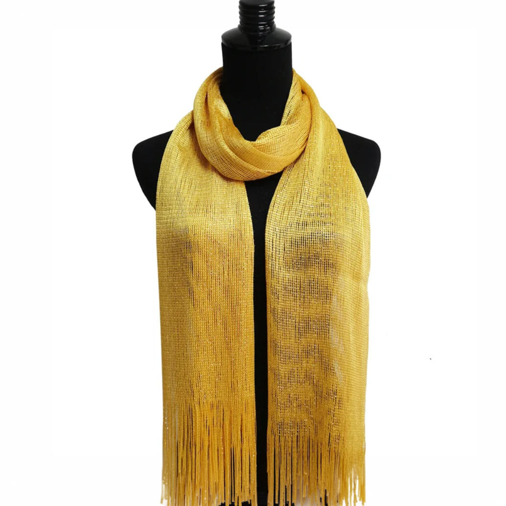 Mesh Net See-Through Shawl Scarf Cover-Up Wrap
