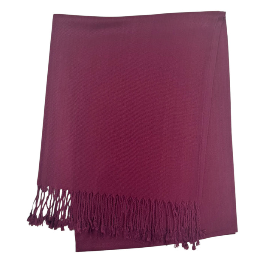 Solid Pashmina Shawl Scarf