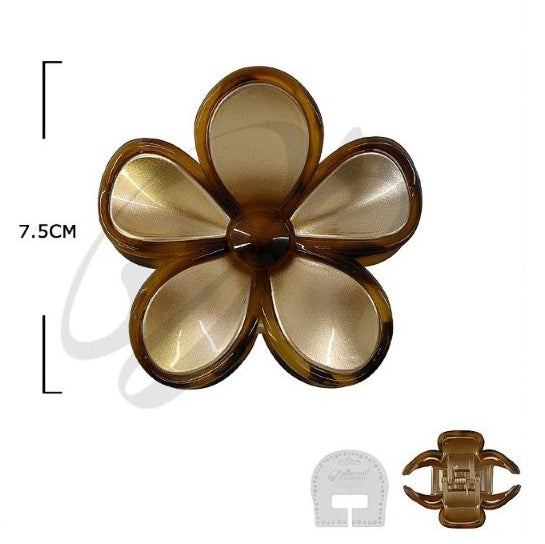 Dozen Round Flower Claw Clip