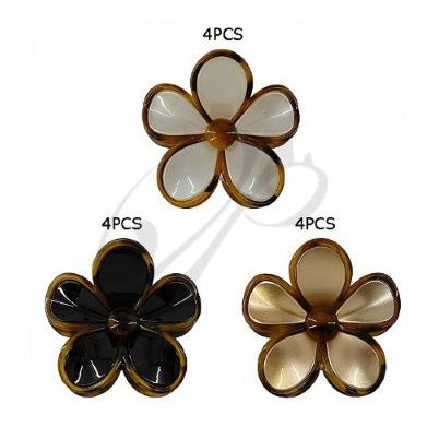 Dozen Round Flower Claw Clip