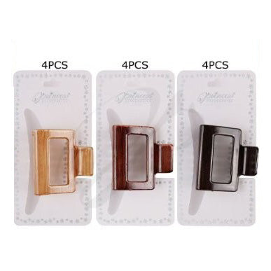 Dozen Rectangular Hair Claw Clips