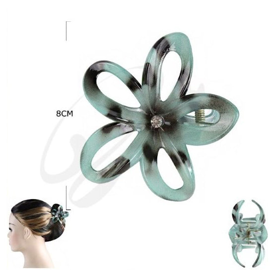 Hawaii Flower Hair Clips with Stones
