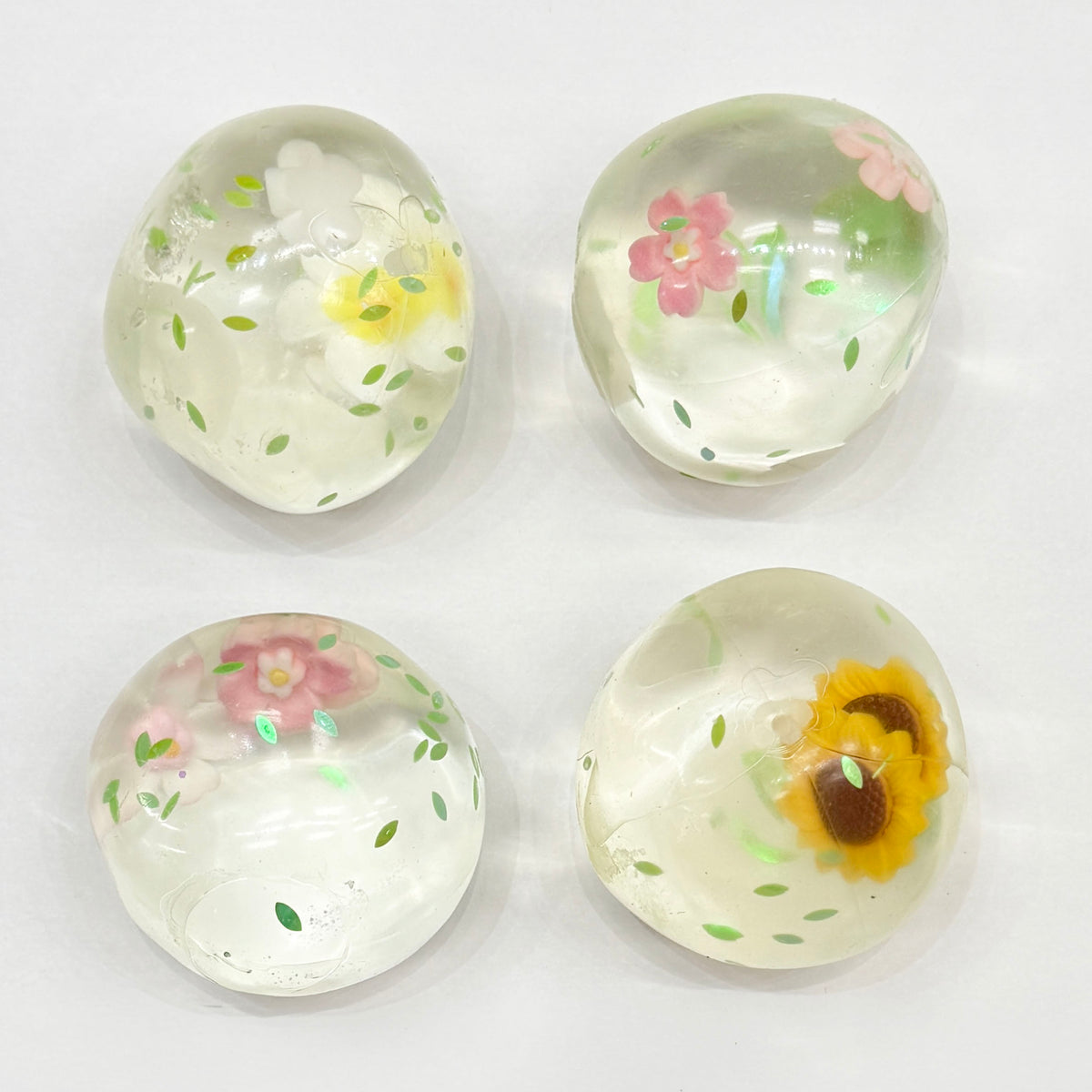 Full Box Coconut Oil Squishy with Flowers Newest Trending Sensory Toy