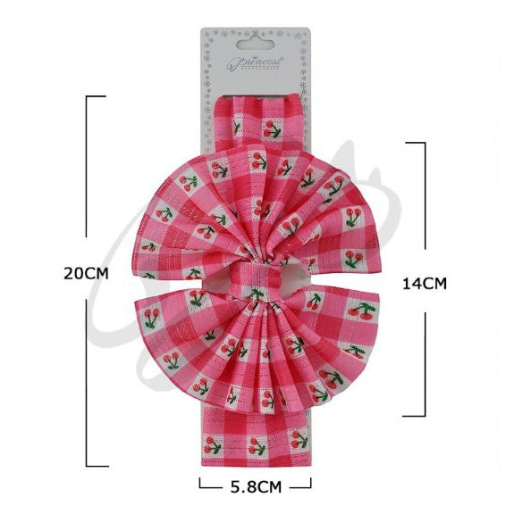 Dozen Cherry Print Baby Headwrap