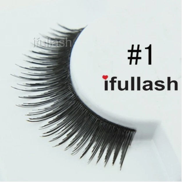 6 or 12 pairs #1 ifullash 100% Human Hair Eyelashes