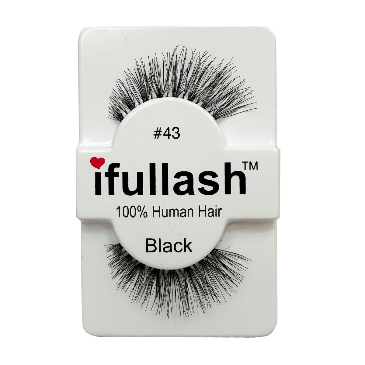 6 or 12 pairs #43 ifullash 100% Human Hair Eyelashes