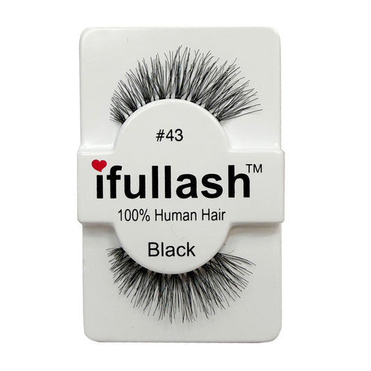 6 or 12 pairs #43 ifullash 100% Human Hair Eyelashes