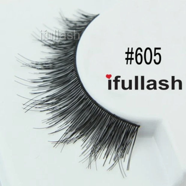 6 or 12 pairs #605 ifullash 100% Human Hair Eyelashes