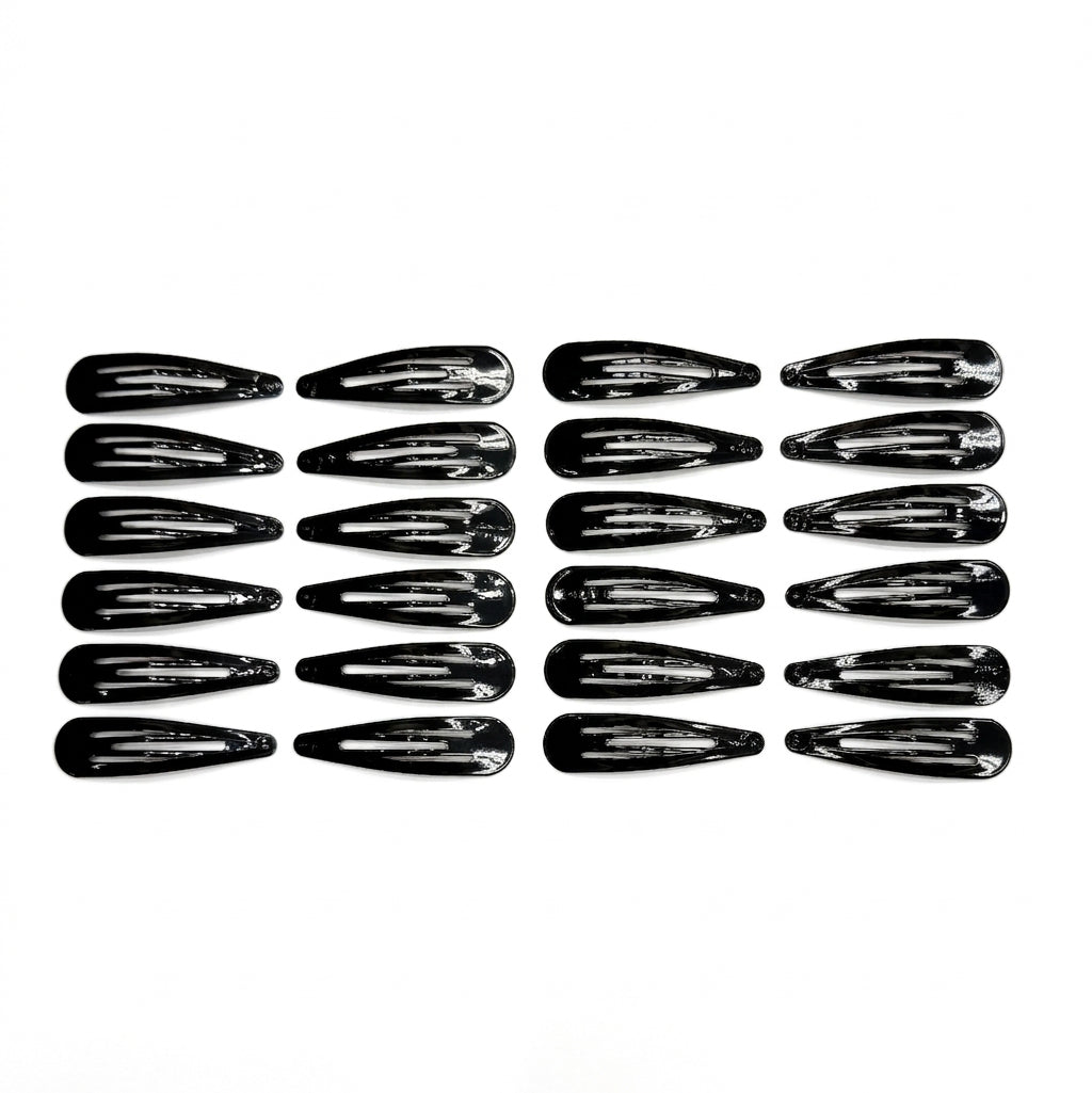 Set of 24 Black Snap Pins (Two sizes available)