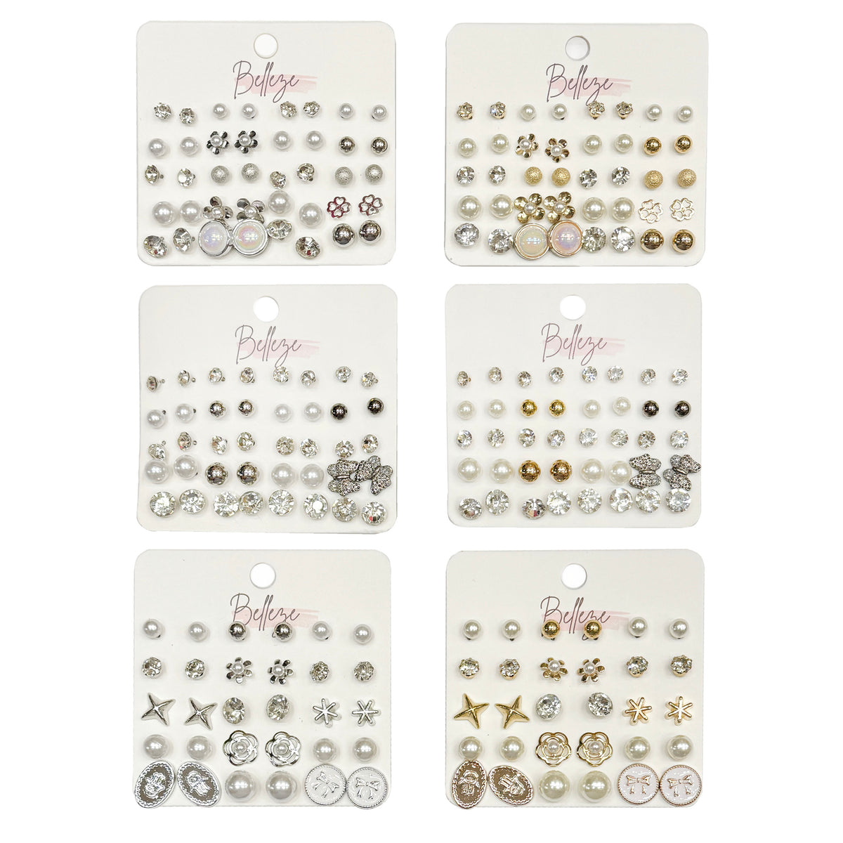 Multi-Pair Stud Earrings