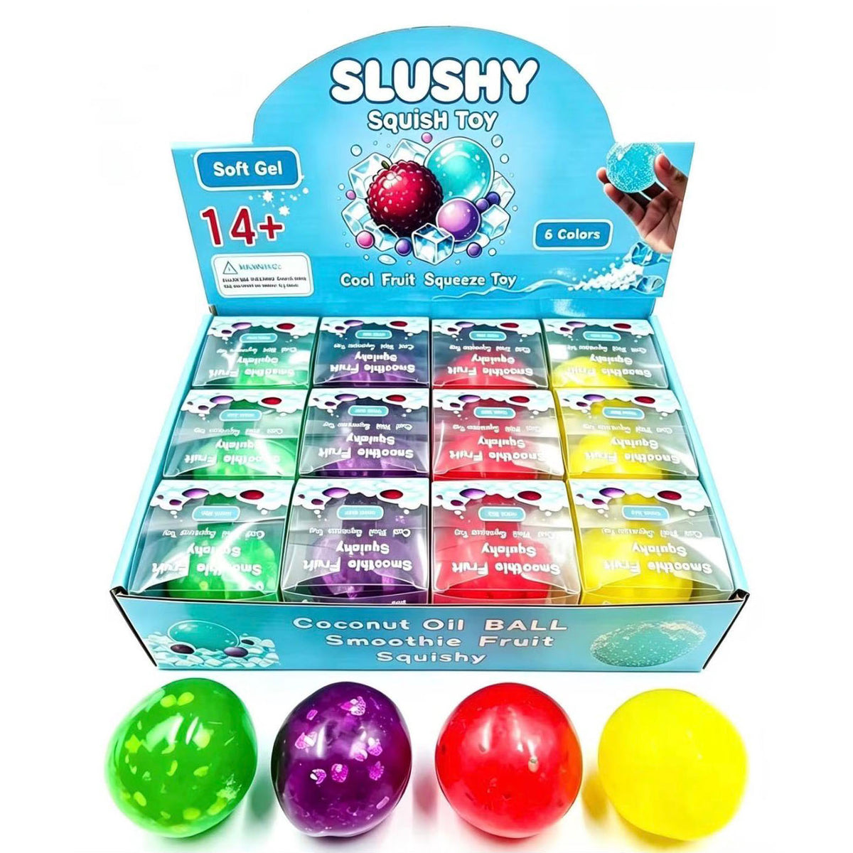 Full Box Slushy Squishy Fruit Edition Newest Trending Sensory Toy