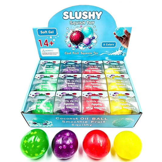 Full Box Slushy Squishy Fruit Edition Newest Trending Sensory Toy