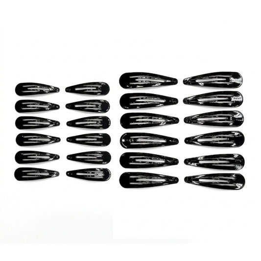 Set of 24 Black Snap Pins (Two sizes available)