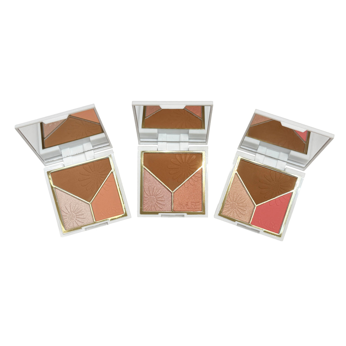 Blush Bronzer Highlighter Triad Palette
