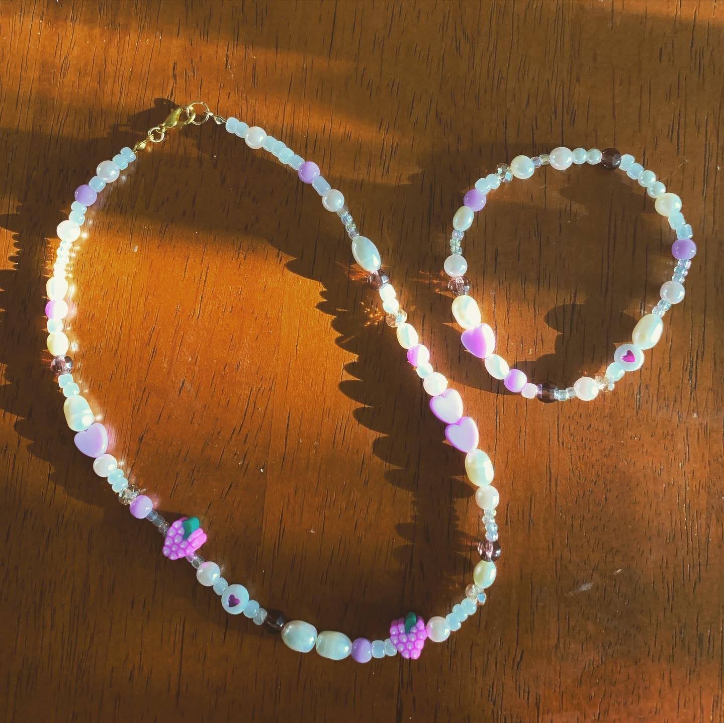 Beaded Necklace - VINE & LAVENDER