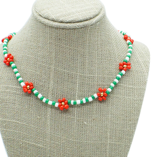 Holiday Flower Necklace - XMAS BOUQUET