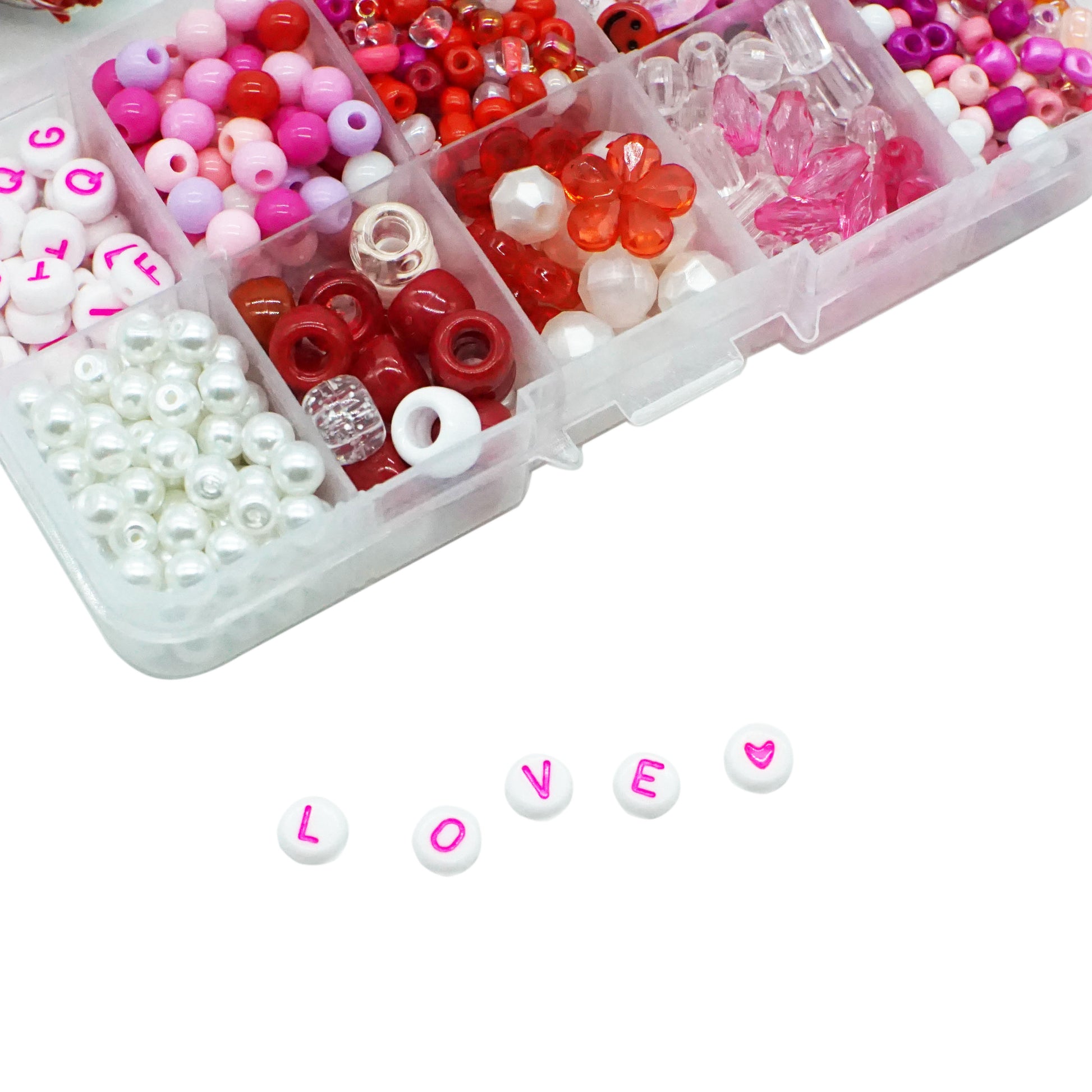 Stacked Sweetly, I Love You DIY stretchy bracelet craft kit, Valentine  activity box craft for kids, Valentine's Day, Make Your Own Bracelets