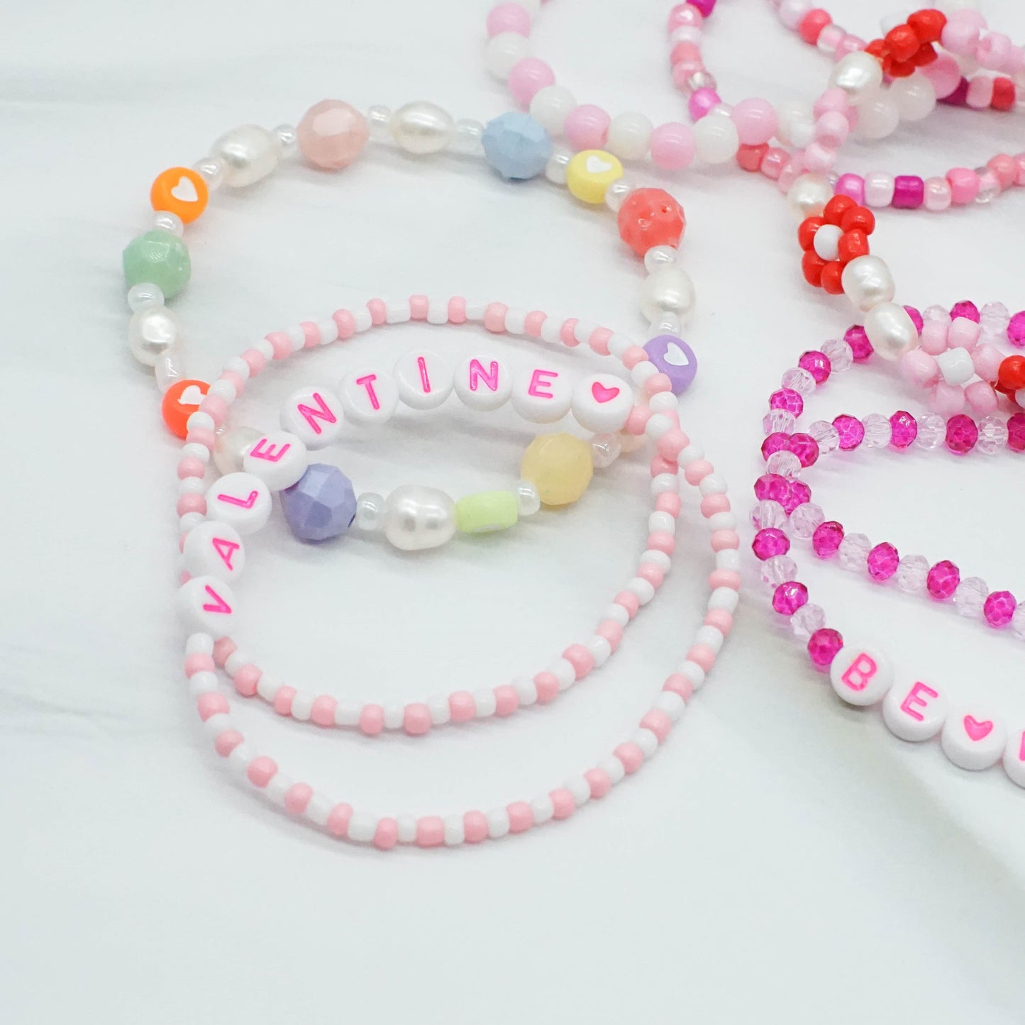 Beaded Bracelet Set - VALENTINE