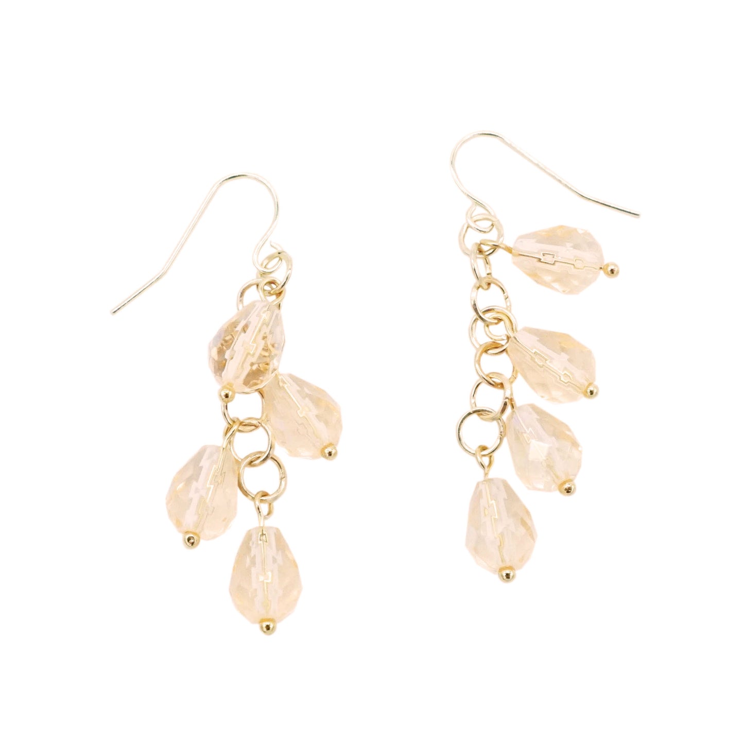 Dangle Crystal Earrings - CRYSTAL GRAPES